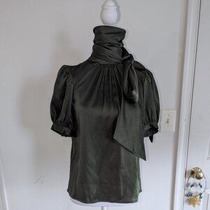 Badgley Mischka 100% silk blouse Size XS
